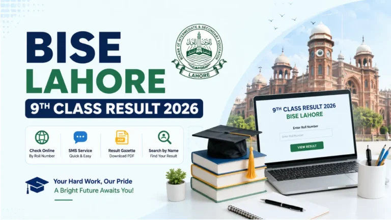 BISE Lahore 9th Class Result 2026